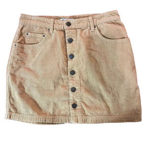 Billabong Tan Good Life‎ Corduroy Skirt Size 29